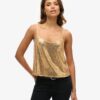 Camiseta sin mangas con lentejuelas