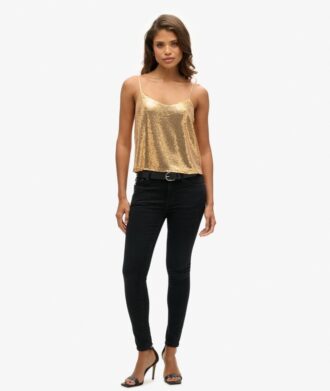 Camiseta sin mangas con lentejuelas