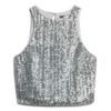 Camiseta sin mangas con lentejuelas Camiseta sin mangas con lentejuelas