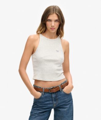 Camiseta sin mangas con logo Essential