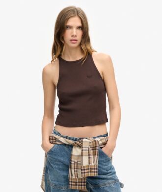 Camiseta sin mangas con logo Essential
