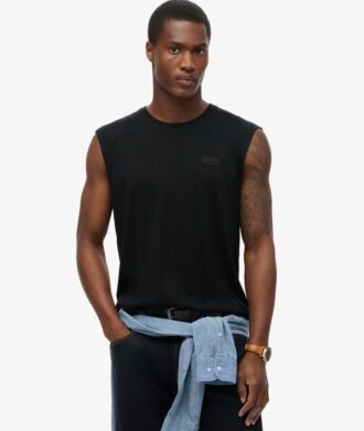 Camiseta sin mangas con logotipo Essential de Organic Cotton
