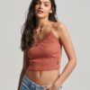 Camiseta sin mangas con ribete de encaje Camiseta sin mangas con ribete de encaje