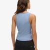 Camiseta sin mangas con ribete de encaje de Athletic Essentials