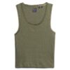 Camiseta sin mangas con ribete de encaje Vintage de Athletic Essentials