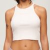 Camiseta sin mangas de canalé bordada Camiseta sin mangas de canalé bordada