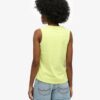 Camiseta sin mangas de cuello redondo a rayas para exterior