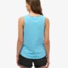 Camiseta sin mangas de cuello redondo a rayas para exterior