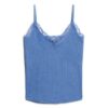 Camiseta sin mangas de encaje con ribete de Organic Cotton Camiseta sin mangas de encaje con ribete de Organic Cotton