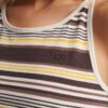Camiseta sin mangas de surf con rayas Vintage