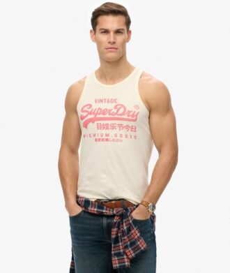 Camiseta sin mangas Heritage con logotipo Vintage clásico