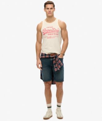 Camiseta sin mangas Heritage con logotipo Vintage clásico