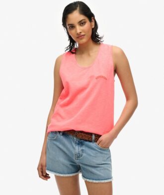 Camiseta sin mangas teñida con el logotipo Essential