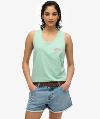 Camiseta sin mangas teñida con el logotipo Essential