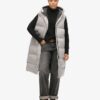 Chaleco acolchado largo Hooded