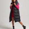 Chaleco acolchado largo Hooded