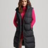 Chaleco acolchado largo Hooded