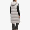 Chaleco acolchado largo Hooded