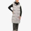 Chaleco acolchado largo Hooded