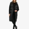 Chaleco acolchado largo Hooded Puffer