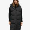 Chaleco acolchado largo Hooded Puffer