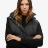 Chaleco acolchado largo Hooded Puffer