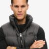 Chaleco Puffer de tweed
