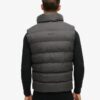 Chaleco Puffer de tweed