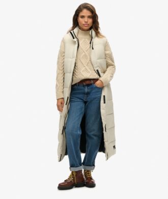 Chaleco Puffer largo ripstop