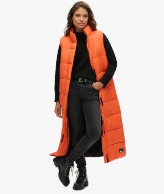 Chaleco Puffer largo ripstop