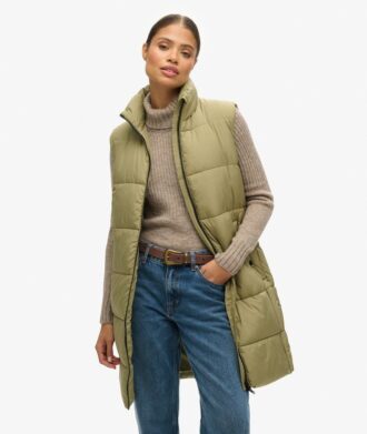 Chaleco Quilted largo