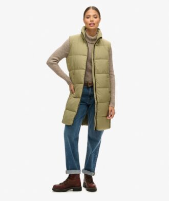 Chaleco Quilted largo