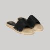 Chanclas con superposición de lona tipo alpargata
