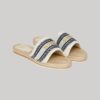 Chanclas con superposición de lona tipo alpargata