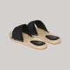 Chanclas con superposición de lona tipo alpargata