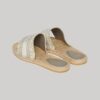 Chanclas con superposición de lona tipo alpargata