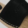Chanclas con superposición de lona tipo alpargata
