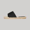 Chanclas con superposición de lona tipo alpargata