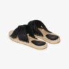 Chanclas con tiras cruzadas estilo alpargata