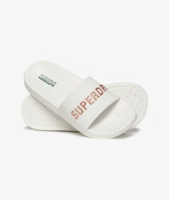 Chanclas de piscina con logotipo vegano