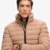 Chaqueta acolchada bordada Fuji