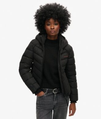 Chaqueta acolchada de microfibra Hooded