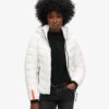 Chaqueta acolchada de microfibra Hooded