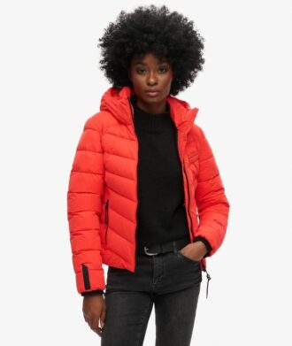 Chaqueta acolchada de microfibra Hooded
