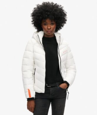 Chaqueta acolchada de microfibra Hooded