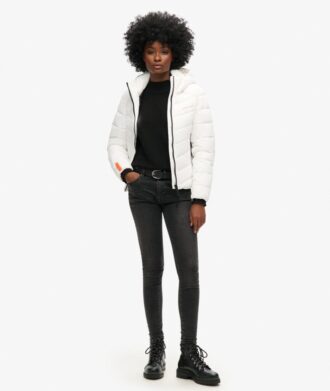 Chaqueta acolchada de microfibra Hooded