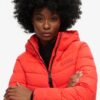 Chaqueta acolchada de microfibra Hooded