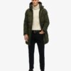 Chaqueta acolchada larga con capucha Hooded