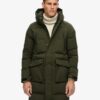 Chaqueta acolchada larga con capucha Hooded