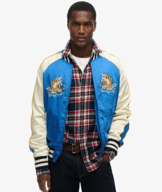 Chaqueta bomber bordada Sukajan